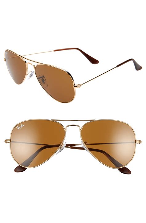 women's ray ban aviators 55mm